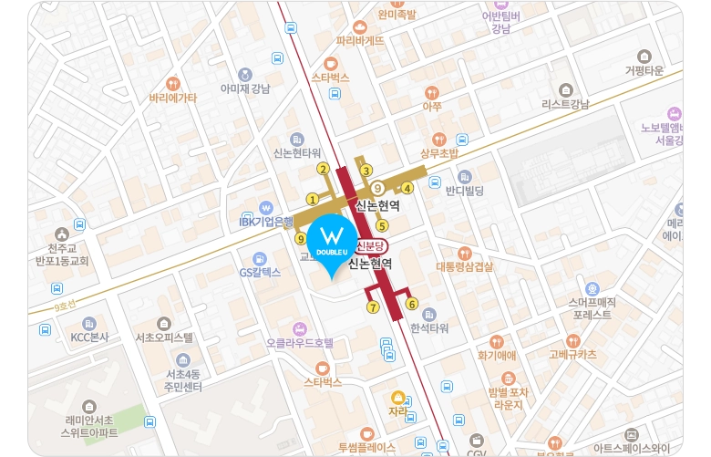 진료안내 / 오시는길 / 강남더블유치과의 진료안내 및 오시는 길을 알려드립니다.